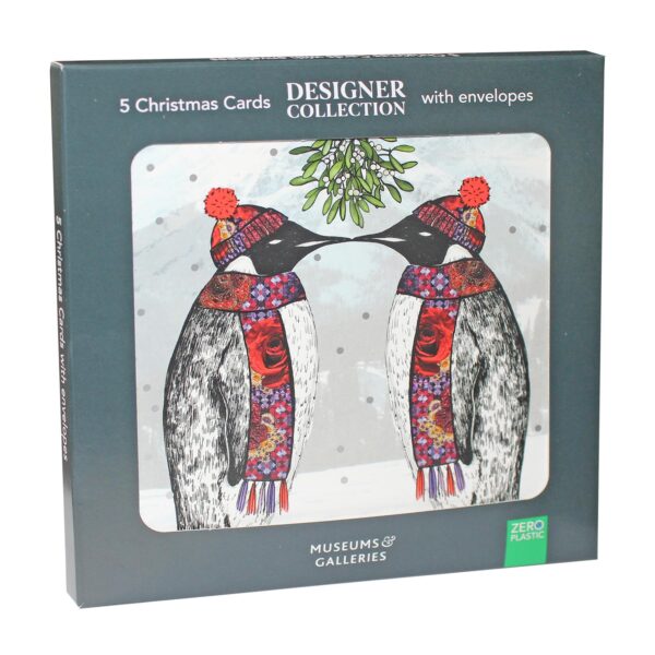 image441091369.jpg Box of 5 Christmas Cards 100% Recyclable - Penguins