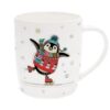 Christmas Mug Bug Art Festive Design Tableware - Penguin