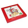 Christmas Coaster Bug Art Tableware Ceramic Cork Back - Santa on Roof