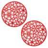 image479137956.jpg Christmas Placemats 2 Pack 30cm Round Felt Set with Snowflake Design