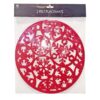 image479137958.jpg Christmas Placemats 2 Pack 30cm Round Felt Set with Snowflake Design