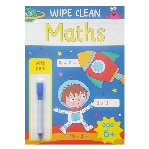 Wipe Clean Learning Book with Pen 6 Years + Maths Book 3