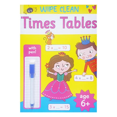 Wipe Clean Learning Book with Pen 6 Years + Times Table Book 4