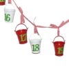 image490959263.jpg Christmas Advent Calendar 24 Mini Metal Buckets With Numbers and Ribbon Hanger
