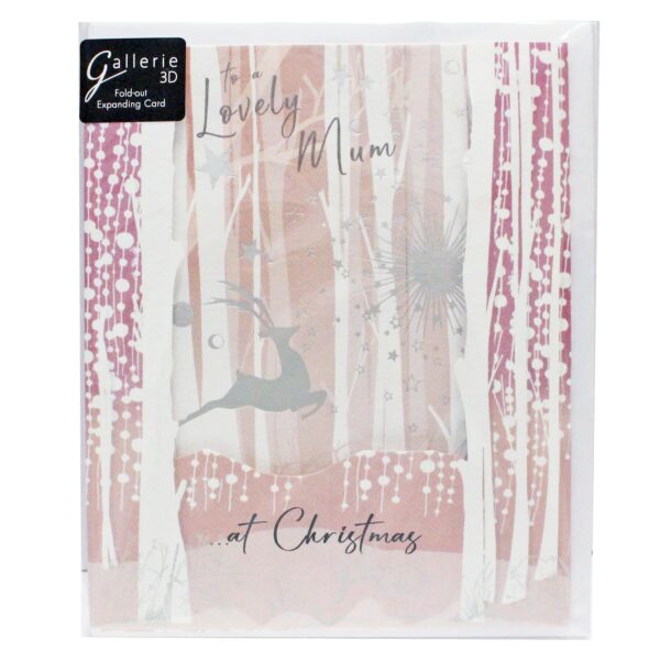 Christmas Card 3D Expanding Greeting Card -  Mum