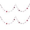 image491022609.jpg Christmas Card Holders 2 Metre Ribbon and Wood Pegs with Stars Red and White Set of 2