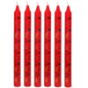 image491088794.jpg Christmas Advent Candles x6 Boxed 25cm Tapered Countdown Festive Colour Images Red