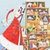 Christmas Card Advent Calendar with Red Envelope - Santa's Toys