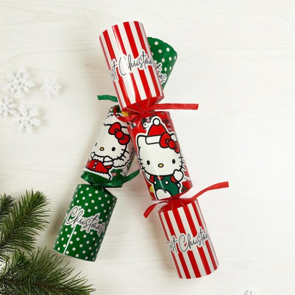 Character Christmas Crackers 6 Pack 30cm - Hello Kitty and Friends