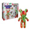 Marble Bear Pouring Kit 23cm Christmas Crafts Festive Edition - Red Green and White