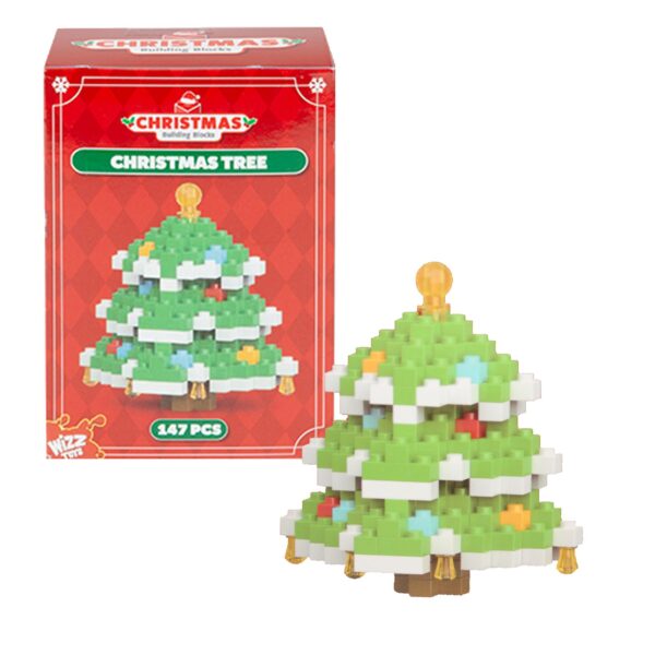 Christmas Mini Building Blocks Figure Stocking Filler 11cm - Christmas Tree