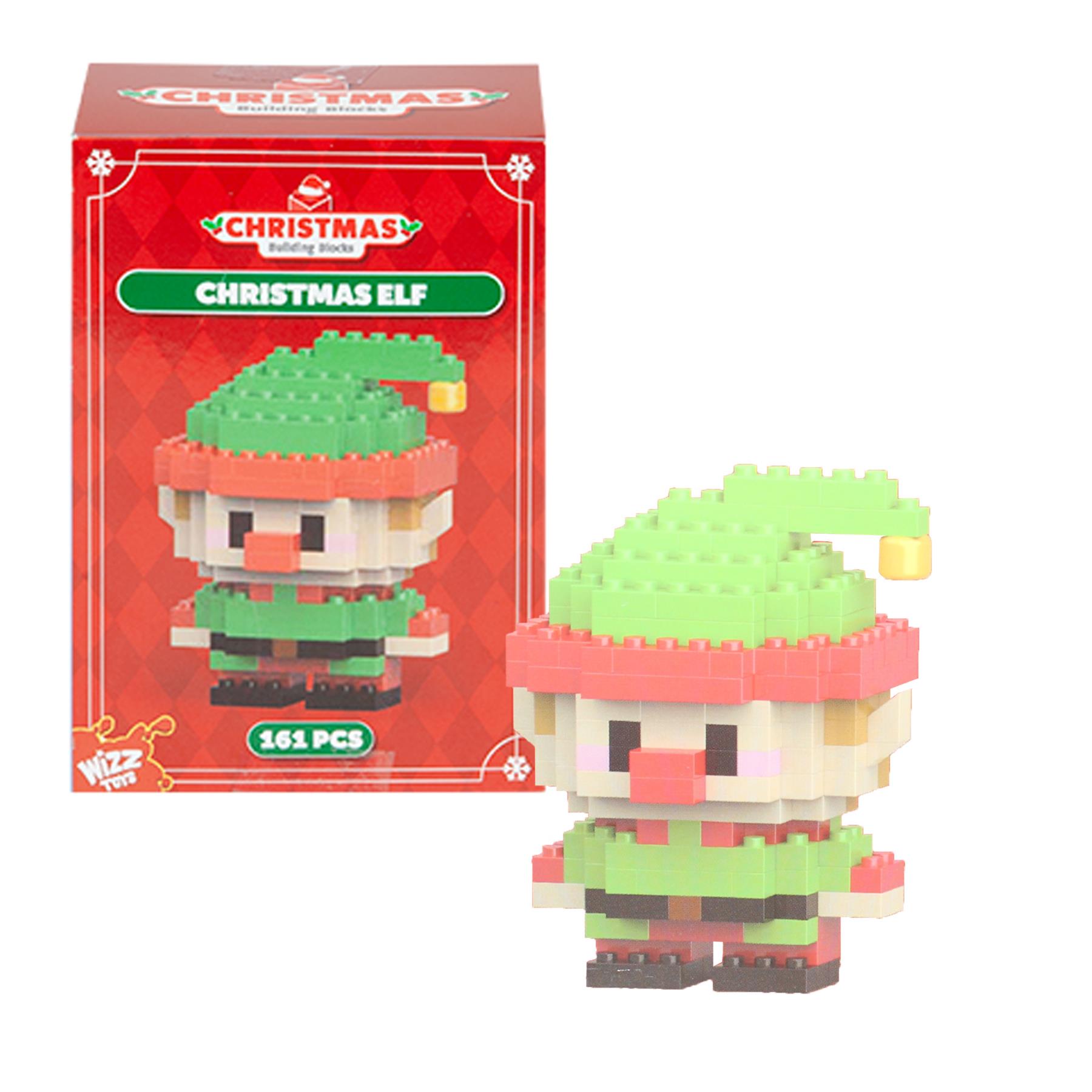 Christmas Mini Building Blocks Figure Stocking Filler 11cm - Elf