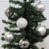 image491105957.jpg Christmas Shatterproof Baubles 9 Pack 80mm Tree Decoration Silver