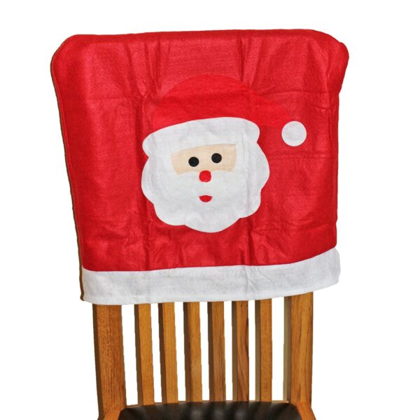 Christmas Dining Chair Covers Set of 4 Novelty Santa Design