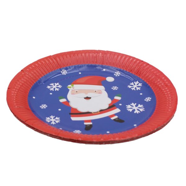 image491202596.jpg Christmas Paper Plates 8 Pack Disposable Party Tableware Santa Design