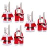 image491203806.jpg Christmas Cutlery Holders 6 Piece Red Felt Santa Suit Design