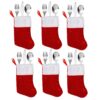 image491204028.jpg Christmas Cutlery Holders 6 Pack Red Felt Christmas Stocking Design