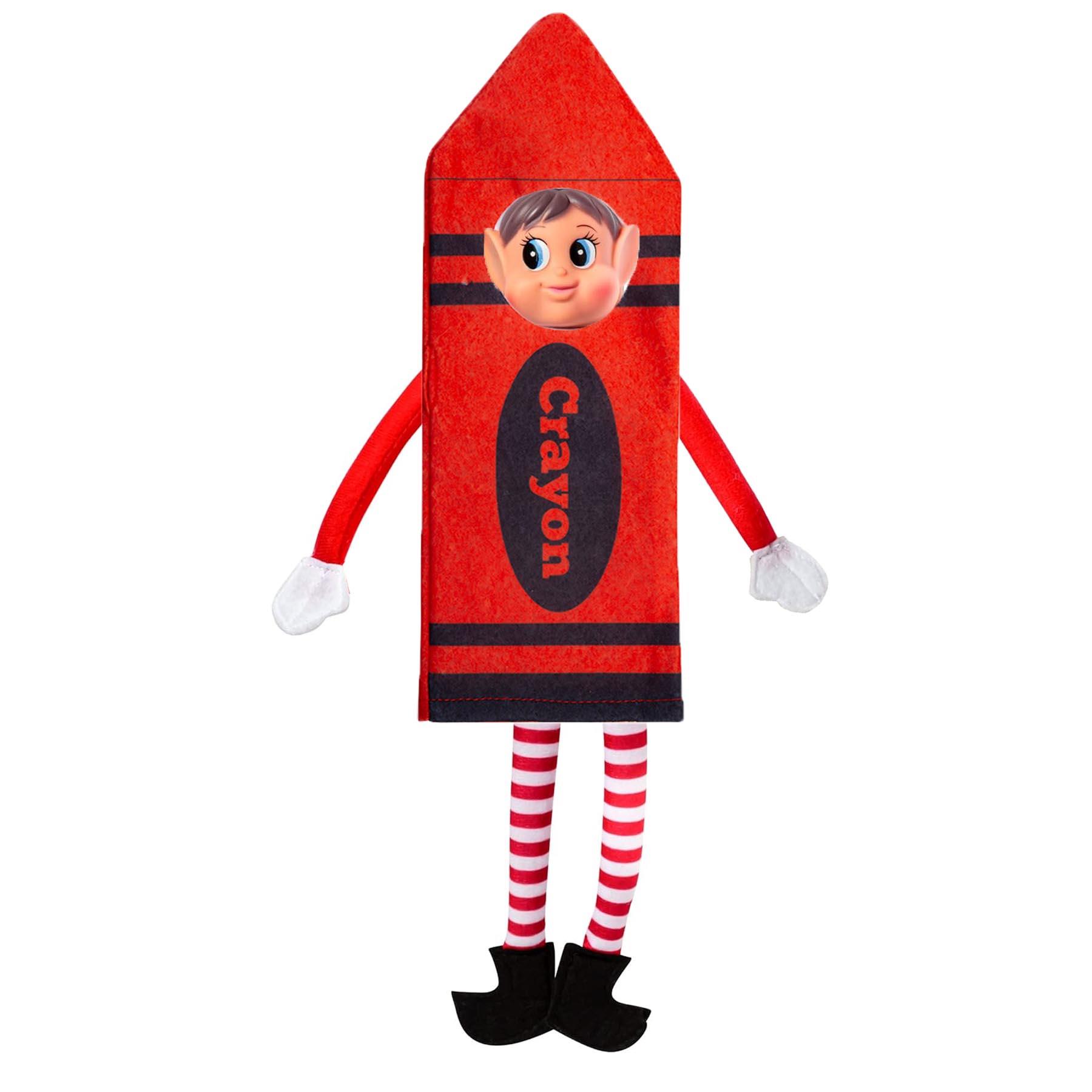 Christmas Elf Dressing up Outfit Elf Accessories - Crayon Red