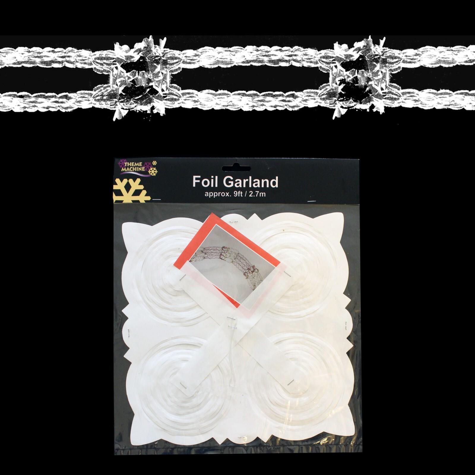 White Christmas Foil Ceiling Decoration