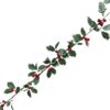 Christmas Artificial Holly Garlands Set of 3 Window, Mantel, Stair Decorations